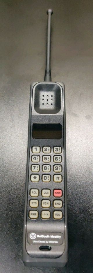 Vintage Rare Motorola Bell South Brick Cell Phone Mobile Ultra Classic Prop 80s 2