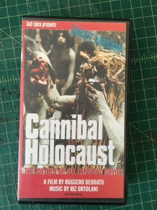 Cannibal Holocaust Very Rare Horror Vhs Convention Gore Sleaze Cult Grindhouse