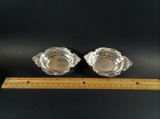 Pair Vintage Gorham Sterling Silver Pierced Nut Dishes Pattern 4780 No Mono 48 G