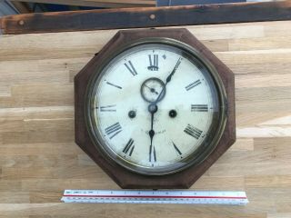 Antique Seth Thomas Wall Clock With Seconds Dial.