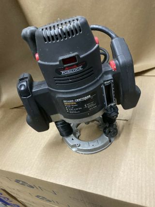 Rare Craftsman 3 Hp Industrial Plunge Router 15.  0 Amp Missing Collet Nut