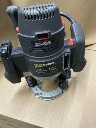 Rare craftsman 3 hp industrial plunge router 15.  0 amp Missing Collet Nut 2