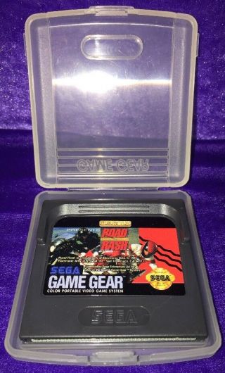 (g9) Sega Game Gear Road Rash With Sleeve Rare & Great For Collectors Fast Shipp