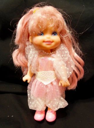 1989 Vintage Mattel Cherry Merry Muffin Cupcake Doll - Sparkly Hair Figure 6 "