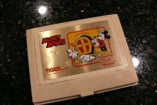 Tiger Mickey Mouse Vintage Electronic Handheld Tabletop Video Game & Watch Rare