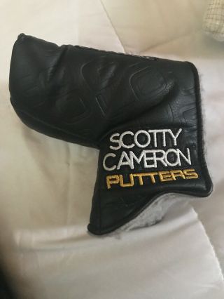 RARE AUTHENTIC Scotty Titleist Cameron GOLO Mallet Putter Black Headcover Cover 3