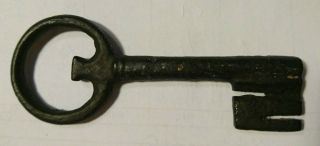 Antique Hand Forged 17th Century? Iron Key 9 Cm Length