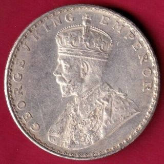 British India - 1912 - Kg V - One Rupee - Rare Silver Coin X5