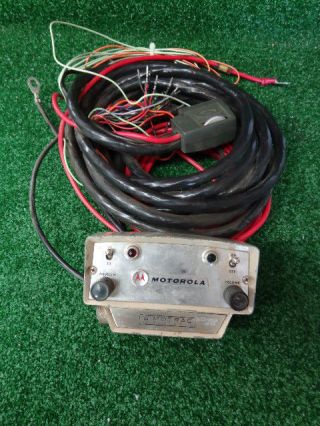 Motorola Motrac Vhf Uhf Vintage Control Head With Remote Cable Rare Find A - 14
