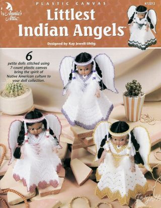 Littlest Indian Angels Air Freshener Dolls Plastic Canvas Pattern Booklet Rare