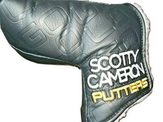 Rare Authentic Scotty Titleist Cameron Golo Mallet Putter Black Headcover Cover