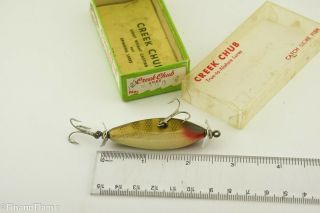Vintage Creek Chub Spinning Injured Minnow Antique Fishing Lure ET22 3