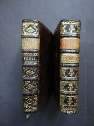 1752 Atlas La Science Des Personnes De Cour Par Pierre Massuet / Plates