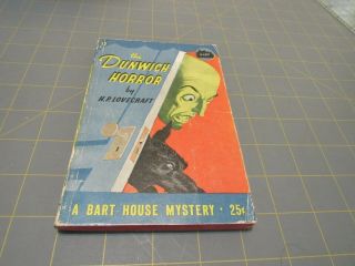 The Dunwich Horror By H.  P.  Lovecraft Rare Bart House Pulp Horror Classic Pb