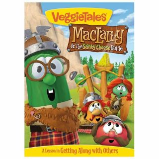 Veggie Tales: Maclarry The Stinky Cheese Battle Rare Kids Dvd Buy 2 Get 1