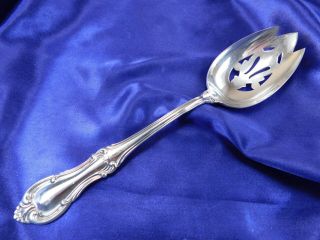 International Joan Of Arc Sterling Silver Pierced Serving Spoon -