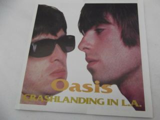 Oasis Crash Landing In L.  A.  1994 Cd Unofficial Hr - 5997 - 2 Mega Rare Like