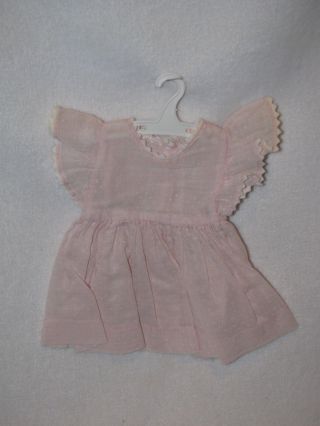 Vintage Tagged " Judy " Sheer Pink W/dots Dress Fits 16 " Terri Lee Dolls