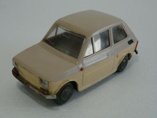 Vintage Fiat 126p Polski Czz - 4046 Fso Fsm Large Plastic Toy Car Poland Rare