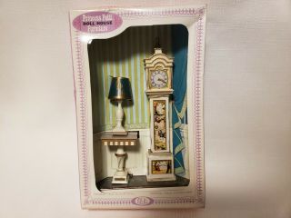 Vintage Ideal Princess Patti Pedestal Table With Lamp & Clock