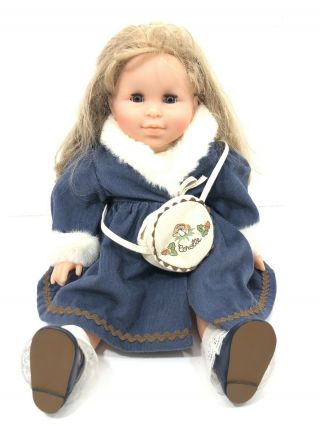 Corolle Poupée Toddler Doll 17 " Blue Winter Eskimo Dress - 1997 Vintage