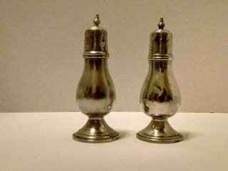 Antique Frank M Whiting Sterling Salt Pepper 812 Not Weighted 65g Not Scrap