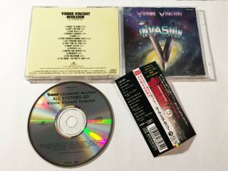 Vinnie Vincent Invasion / All Systems Go Cd Japan Toshiba Tocp - 7973 W/obi Rare