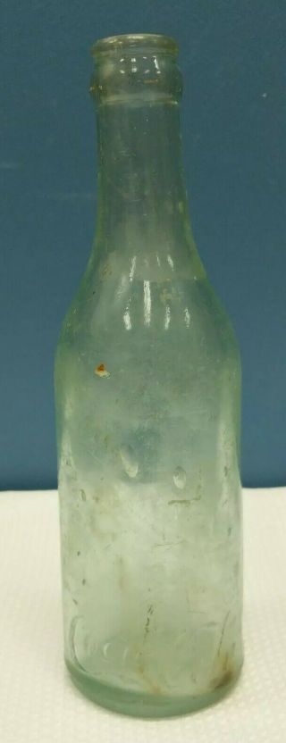 Antique Early Straight Side Coca Cola Bottle Bottom Script Wilmington Nc