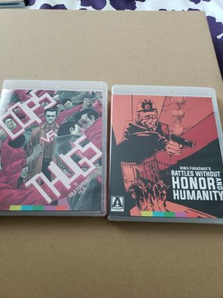 Cops Vs Thugs Battles Without Honor Or Humanity 2 Pack Blu Ray Rare