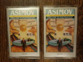 Prelude To Foundation By Isaac Asimov (2 Cassettes,  1989) Rare