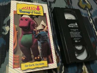 Rare Barney & Friends Vhs 1992 Our Earth Our Home