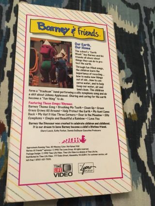 RARE Barney & Friends VHS 1992 Our Earth Our Home 2