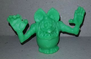 Rat Fink Green Vintage Argentina Plastic Figure Rare Monster Ceral Premium Toy
