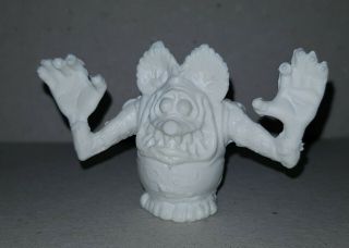 Rat Fink White Vintage Argentina Plastic Figure Rare Monster Ceral Premium Toy