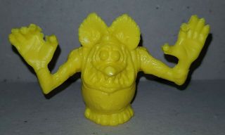 Rat Fink Yellow Vintage Argentina Plastic Figure Rare Monster Ceral Premium Toy