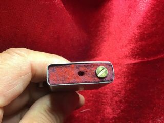 Rare Vintage Zippo Red Felt Cigarette Lighter Insert Only