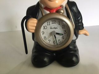 Rare Vintage Charlie Chaplin Talking Alarm Clock 7.  5” 2