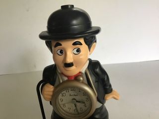 Rare Vintage Charlie Chaplin Talking Alarm Clock 7.  5” 3