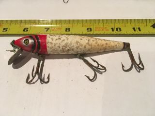 Vintage Pfleuger Mustang 4 1/2 Inch Wooden Fishing Lure