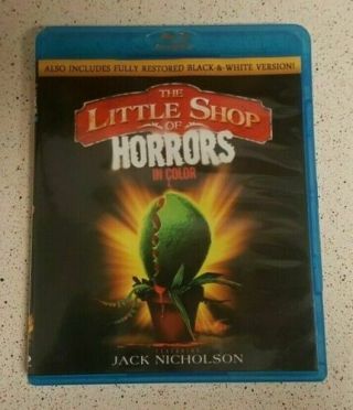 The Little Shop Of Horrors Blu - Ray Rare Oop In Color & Black & White Nicholson