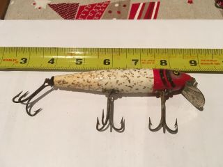 Vintage Pfleuger Mustang 4 1/2” Inch Wooden Fishing Lure