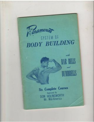 Rare Paramount System Of Bodybuilding Muscle Booklet By Don Hollinsworth