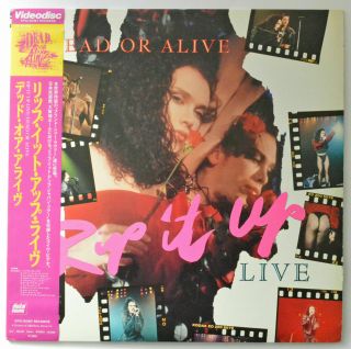 Dead Or Alive/pete Burns Rip It Up: Live In Japan Japanese Laser Disc W/obi Rare
