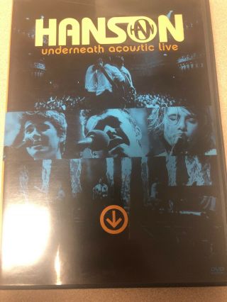 Hanson - Underneath Acoustic Live (dvd,  2004) U.  S.  Issue Rare Concert