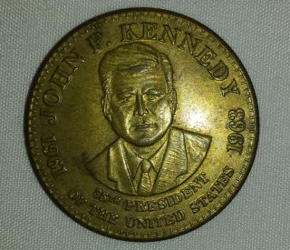 1961 - 1963 Rare John F.  Kennedy 35th President Token Medal Commemorative Coin Jfk