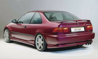 92 - 95 Honda Civic Eg Ej Coupe 2 Door Ms Design Rear Lip Spoiler Usdm Rare