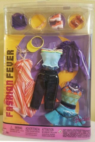 Barbie Fashion Fever Clothing & Accessories Rare 2004 Mattel G8999
