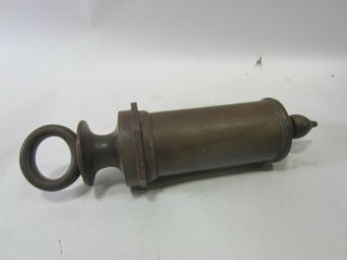 Antique Civil War Era Butler Rubber Co.  Hard Rubber Ear Syringe M 316