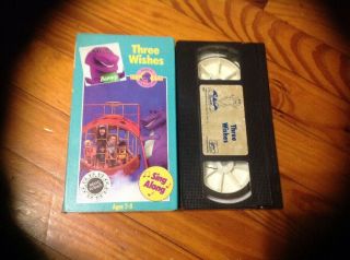 Barney 3 Three Wishes Vhs Rare Home Video Sandy Duncan Sing A Long