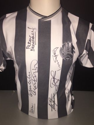 Signed Newcastle Legends Rare 1980’s To Now Shirt Shearer Mcdonald Ferdinand